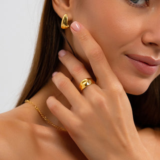 Classic Dome Gold Ring - Silver or Rose Gold