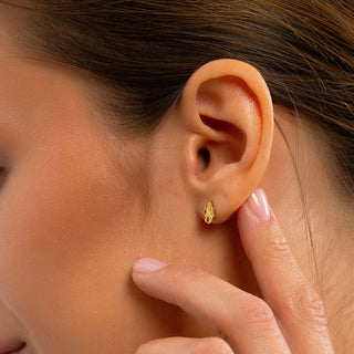 Organic Shape Minimal Stud Earrings