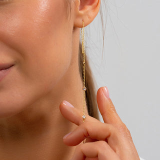 Stella Threads - Dainty Threader Earrings