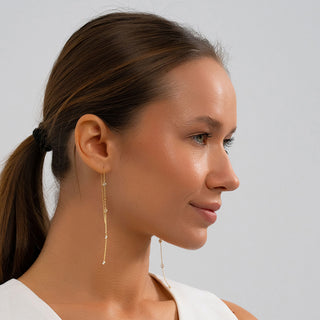 Stella Threads - Dainty Threader Earrings