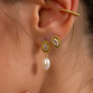 Pearl Drop Earrings - Vintage Inspired Bridal Jewelry