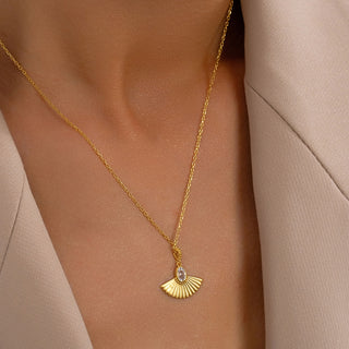 Gold Wave Necklace