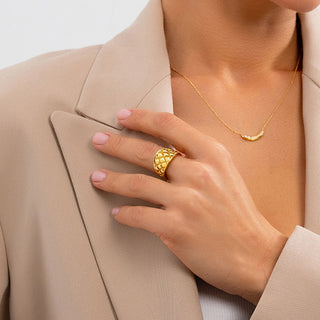 Bold Textured Chunky Gold Jewelry