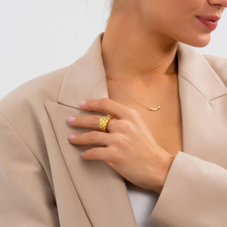 Bold Textured Chunky Gold Jewelry