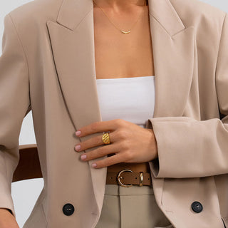 Bold Textured Chunky Gold Jewelry