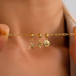 Your Story Bracelet - Personalized Hanwriting and Birthstone Charms