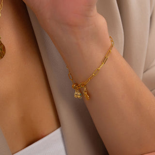 Your Story Bracelet - Personalized Hanwriting and Birthstone Charms