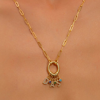 Personalized Initial Charm Necklace