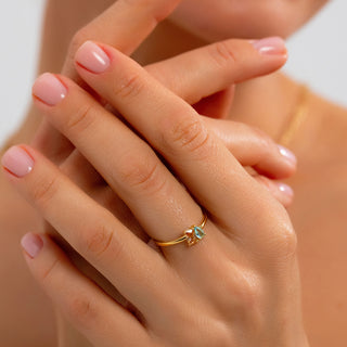 Custom Toi Et Moi Gemstone Ring