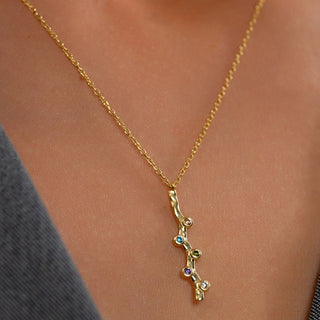 Family Branch Birthstone Necklace