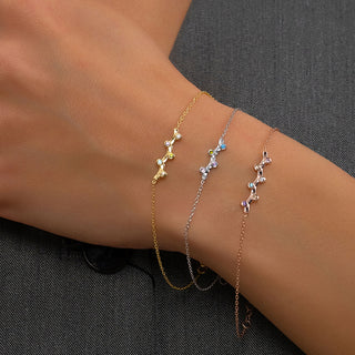 Love Linked Birthstone Bracelet - Modern Family Jewelry for Women