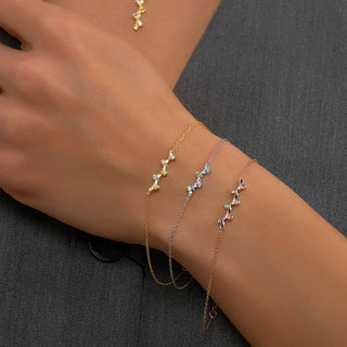 Love Linked Birthstone Bracelet - Modern Family Jewelry for Women