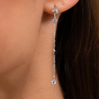 Sterling Silver Long Frop Earrings