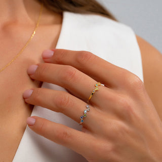 Custom Dainty Family Birthstone Jewelry