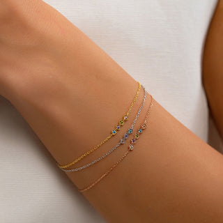 Personalized Birthstone Bracelet - Custom Family Jewelry