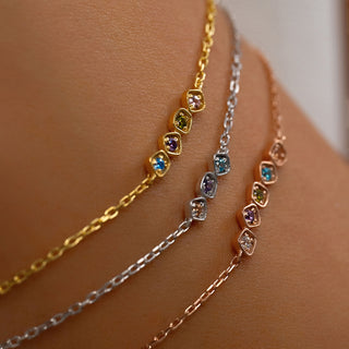 Personalized Birthstone Bracelet - Custom Family Jewelry