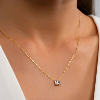 Toi et Moi Gemstone Necklace