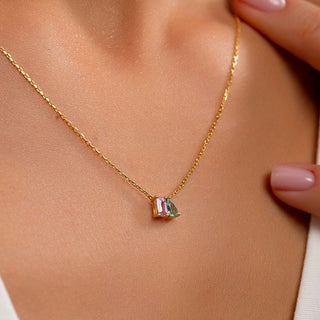Toi et Moi Gemstone Necklace