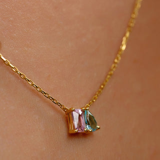 Toi et Moi Gemstone Necklace