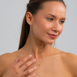 Heart Necklace with Diamond