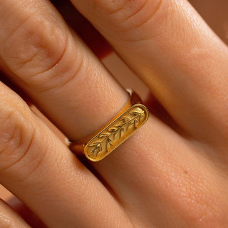 Leaf Signet Ring