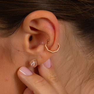 Spiral Wire Ear Cuff - Gold, Silver or Rose Gold Earrings