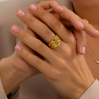 Bold Textured Chunky Gold Jewelry