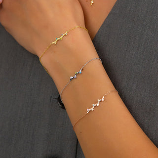 Love Linked Birthstone Bracelet - Modern Family Jewelry for Women