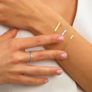 Personalized Family Birthstone Bracelet - Vintage Inspired Birthstone Jewelry