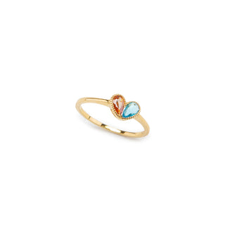 Heart Birthstone Promise Ring
