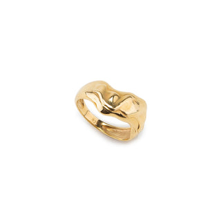 Molten Organic Gold Ring