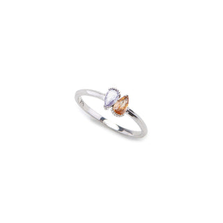 Pear Cut Birthstone Ring Family Jewelry