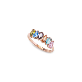 Pear Cut Birthstone Ring Family Jewelry