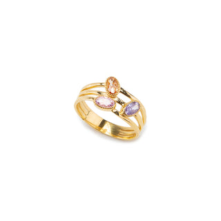 Custom Birthstone Family Ring Gold