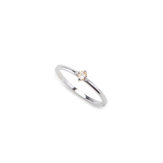Birthstone Stacking Ring - Custom Gold, Silver, Rose Gold