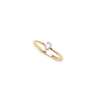 Birthstone Stacking Ring - Custom Gold, Silver, Rose Gold