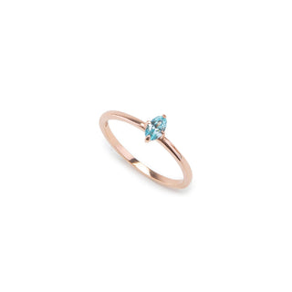Birthstone Stacking Ring - Custom Gold, Silver, Rose Gold