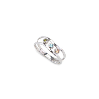 Multi Birthstone Family Ring - Custom Gold, Silver or Rose Gold
