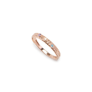 Personalized Loved Ones Birthstone Ring