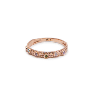 Personalized Loved Ones Birthstone Ring