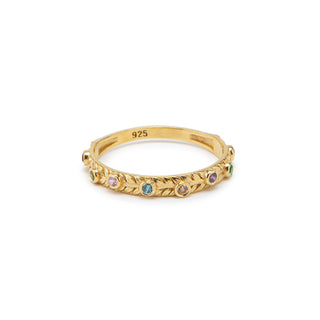 Personalized Loved Ones Birthstone Ring