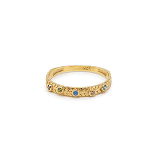 Personalized Loved Ones Birthstone Ring