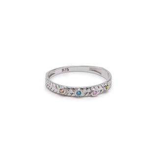 Personalized Loved Ones Birthstone Ring