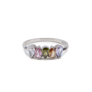 Pear Cut Birthstone Ring Family Jewelry