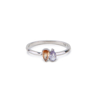 Pear Cut Birthstone Ring Family Jewelry