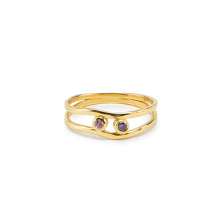 Multi Birthstone Family Ring - Custom Gold, Silver or Rose Gold