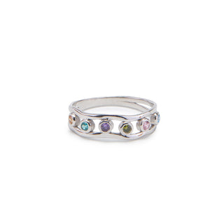 Multi Birthstone Family Ring - Custom Gold, Silver or Rose Gold