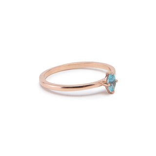 Birthstone Stacking Ring - Custom Gold, Silver, Rose Gold