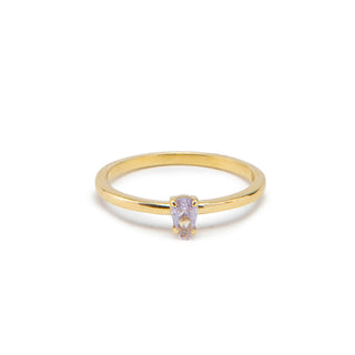 Birthstone Stacking Ring - Custom Gold, Silver, Rose Gold