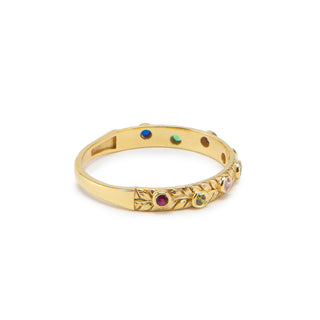Personalized Loved Ones Birthstone Ring